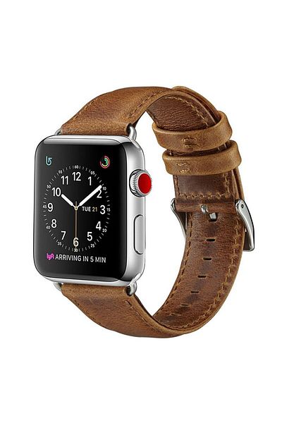 O Ozone Apple Watch Ultra 49mm / 45mm / 44mm / 42mm | Crazy Horse Leather watch Band | Brown