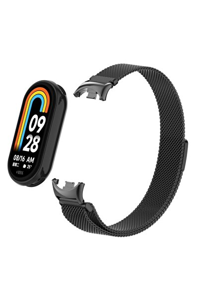 O Ozone سوار ميلانو لساعة شاومي مي باند 8 | أسود