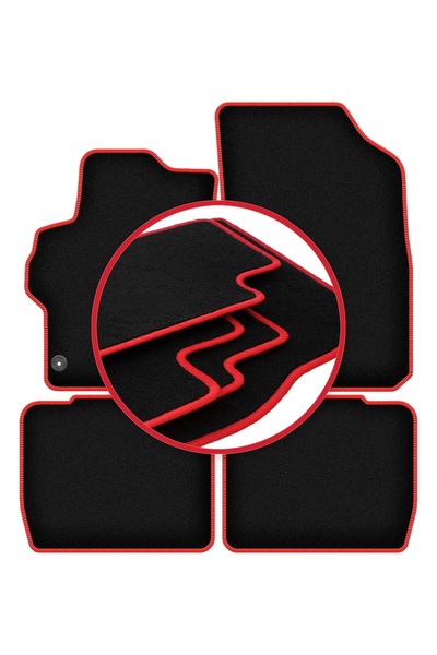 shumee Covorașe auto CARLUX-RED pentru: Citroen C-Elysee sedan (2012-)