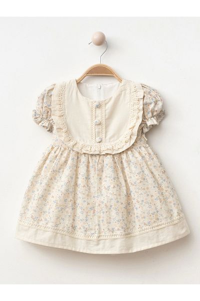 My Lusa baby wear Button Detailed Baby Girl Dress