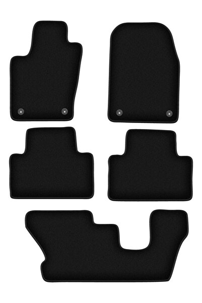 shumee Covorașe BASIC negre din velur pentru: Dodge Durango III cu 7 locuri (...