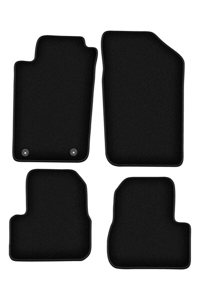 shumee Covorașe BASIC negre din velur pentru: Peugeot 206 hatchback, SW, esta...