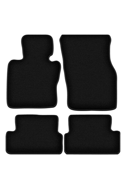 shumee Covorașe BASIC negre din velur pentru: Mini Cooper F57 cabrio (2014-)