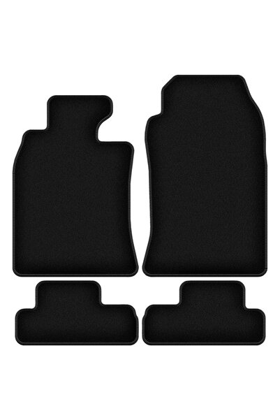 shumee Covorașe BASIC negre din velur pentru: Mini Cooper R52 Cabrio (2004-2008)