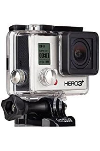 GoPro هاتف Hero 3 Plus الإصدار الأسود مع ذاكرة 32 جيجابايت Micro Ultra، باللون الرمادي