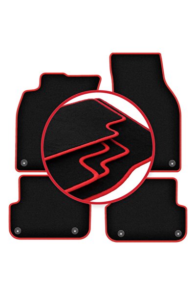 shumee Covorașe auto CARLUX-RED pentru: Audi A6 C6 FL sedan, break, avant (20...