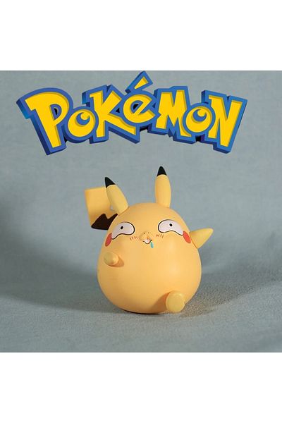 Takara Tomy 8cm B 8cm/3.14in Pokemon Fool Stupid Smilingly Pikachu Cute Figure Car Decoration Collection Model T