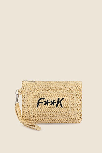 F**K OFFICIAL GEANTĂ DE PLAJĂ FA25-A059BG - F**K - MĂRIME UNICĂ, BEJ