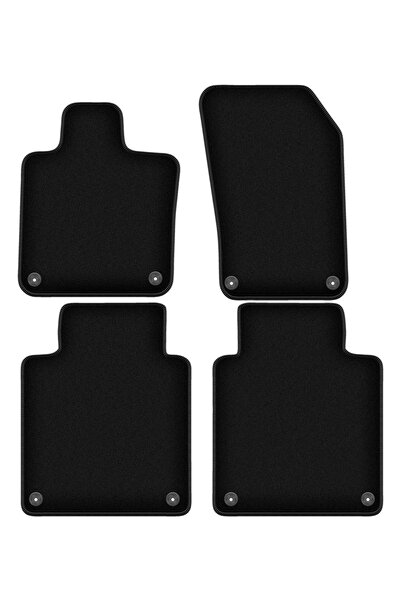 shumee Covorașe BASIC negre din velur pentru: Volvo S90 II Long (2016-)