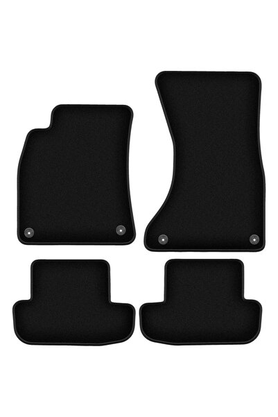 shumee Covorașe BASIC negre din velur pentru: Audi A5 8T coupe (2008-2018)