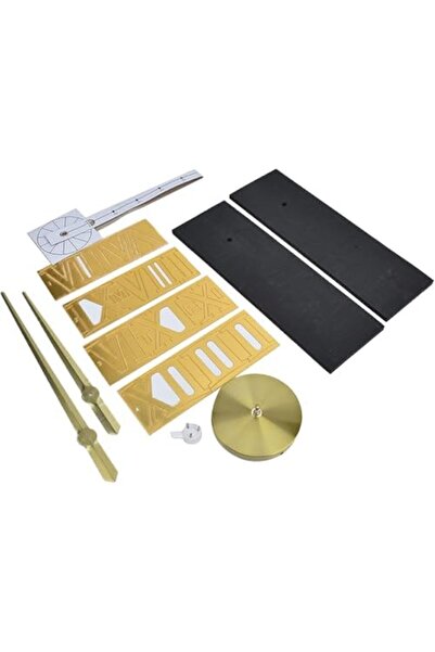 Generic Large Diy Quartz 3D Wall Clock Acrylic Sticker Roman Number Wall Clock - Gold