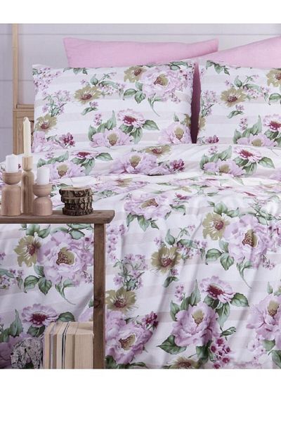 VİLERA HOME Cotton Single Bed Sheet Set Pi̇ke
