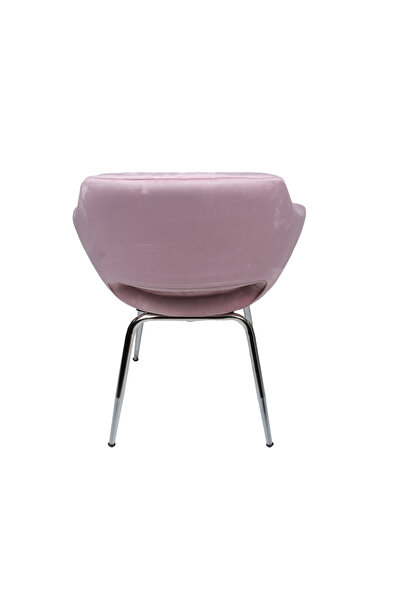 EKOPOL Krom Sabit Ayaklı Ofis Çocuk Odası Çalışma Sandalyesi MONACO