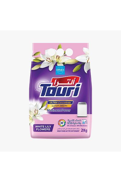 Touri Tory Ultra Powder Laundry Detergent (For Top Load Washing Machines) - 2 kg