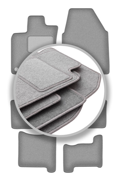 shumee Covorașe auto gri pentru: Nissan Qashqai +2 crossover (2007-2013)