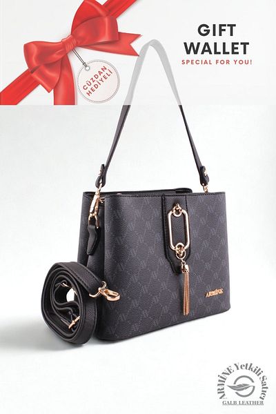 Armine Original Armine Premium Quality Women's Shoulder and Hand Bag Suitable for Daily Use 361 Black +1