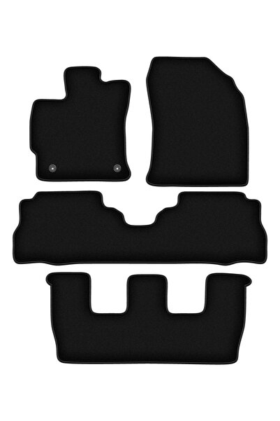 shumee Covorașe BASIC negre din velur pentru: Toyota Prius III Plus 7 persoan...