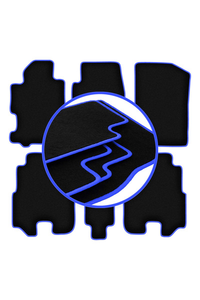 shumee Covorașe auto CARLUX-BLUE pentru: Honda FR-V monovolum (2004-2009)