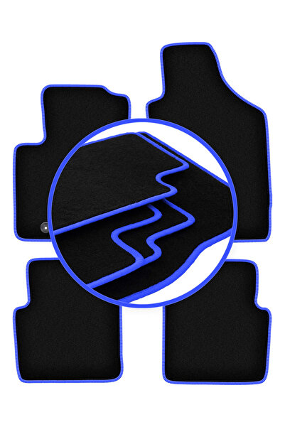 shumee Covorașe auto CARLUX-BLUE pentru: Fiat 500 cabrio, hatchback (2007-2013)