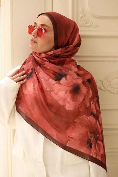 Silk Home Σάλι Nariya - 90006 - Claret Red