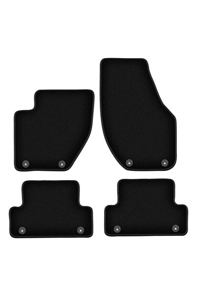 shumee Covorașe BASIC negre din velur pentru: Volvo V40 II break, cross count...