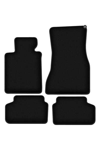 shumee Covorașe BASIC negre din velur pentru: BMW 5 G30 sedan (2017-)