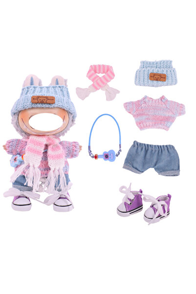 Choice مقاس واحد 6 قطع 6 قطع مناسبة لدمية لابوبو مقاس 17 سم ملابس وبدلات