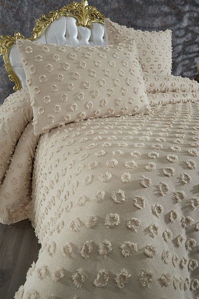 HUZUR ÇEYİZ Vera 3 Piece Double Pique Set