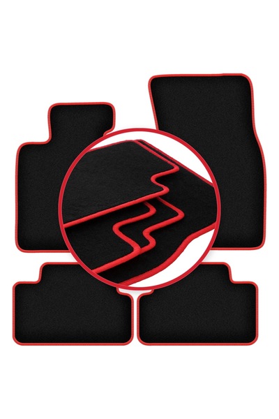 shumee Covorașe auto CARLUX-RED pentru: BMW 6 E64 cabrio (2003-2010)