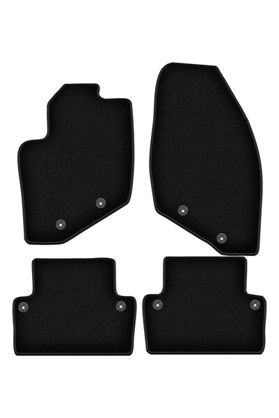 shumee Covorașe BASIC negre din velur pentru: Volvo XC70 II break (2000-2007)