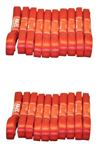 Larenya 1 cm Wide Ribbon |   10 Meters |   Red Suitable for Handicraft, Ornament, Hobby and Packaging