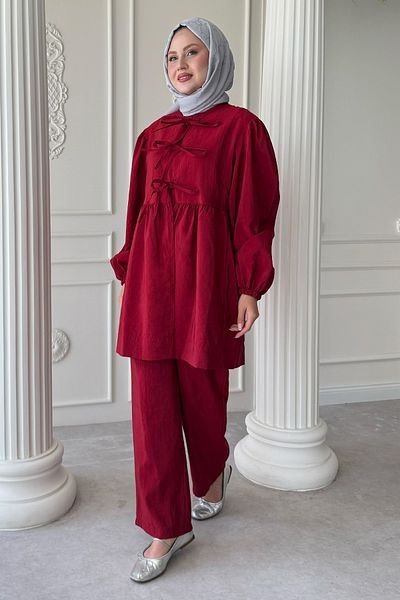 InStyle Knotted Shabby Red Suit