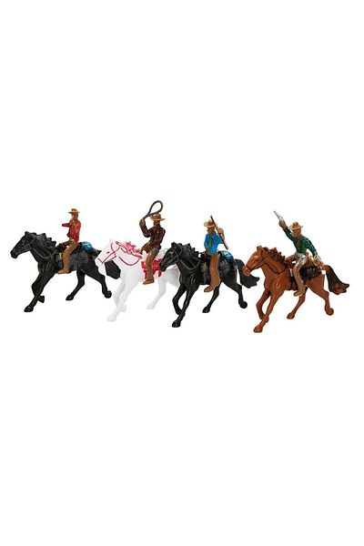 PopŞeker Best Choice for Wild West Scenes: Cowboy and Native American Figures Playset