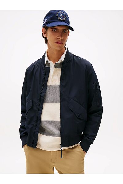 Tommy Hilfiger Packable Bomber Ανδρικό Μπλε Μπουφάν Mw0mw39629dw5
