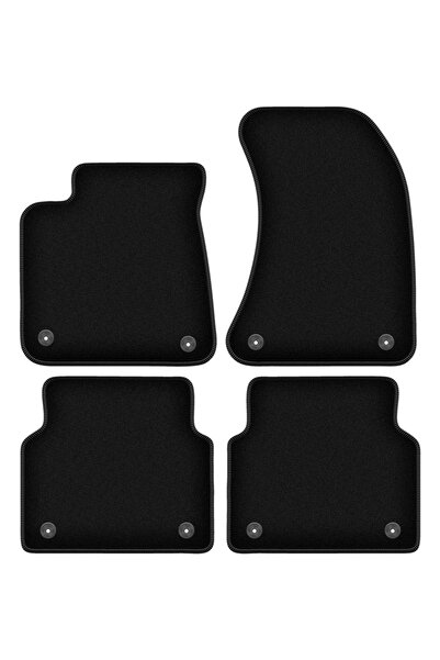 shumee Covorașe BASIC negre din velur pentru: Audi A8 D4 sedan (2009-2017)