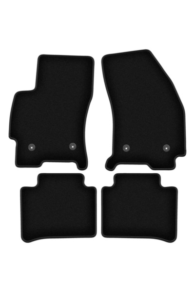 shumee Covorașe BASIC negre din velur pentru: Ford Mondeo MK3 break, liftback...