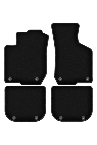 shumee Covorașe BASIC negre din velur pentru: Audi A3 8L hatchback (1996-2001)