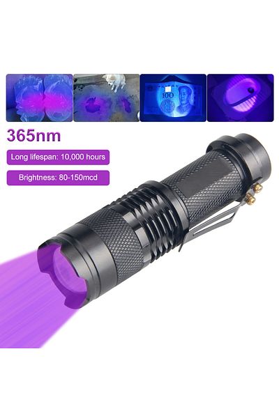 Choice 365nm no battery Mini SK68 Zoomable Flashlight Green/Red/365NM XPE LED Waterproof Torch Lamp AA/1450
