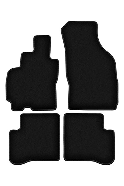 shumee Covorașe BASIC negre din velur pentru: Hyundai Atos hatchback (1997-2008)