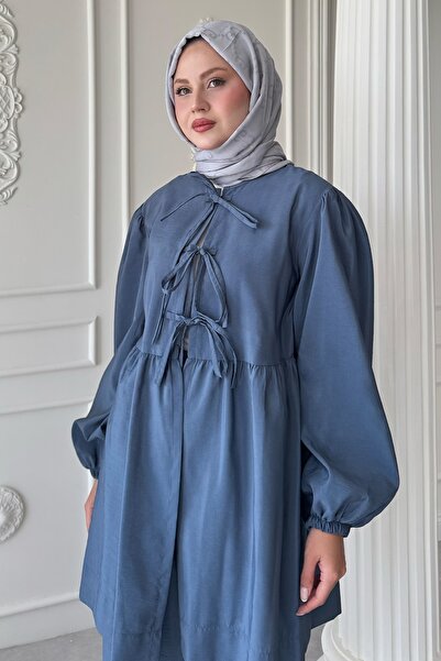 InStyle Σετ Casual Indigo με κόμπους