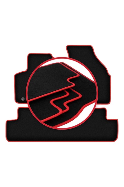 shumee Covorașe auto CARLUX-RED pentru: Chevrolet Rezzo monovolum (2000-2011)