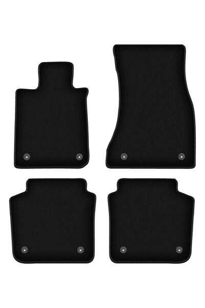 shumee Covorașe BASIC negre din velur pentru: BMW 7 G12 sedan lung (2015-)