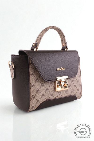 Armine Original Armine Premium Quality Women's Shoulder and Hand Bag Suitable for Daily Use 378 Mink