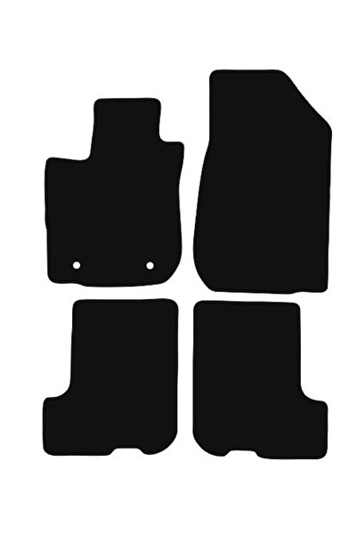 shumee Covorașe BASIC negre din velur pentru: Dacia Sandero Stepway II FL hat...