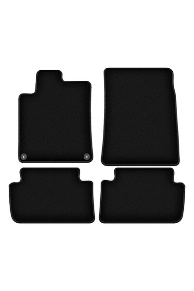 shumee Covorașe BASIC negre din velur pentru: Peugeot 407 coupe, sedan, break...