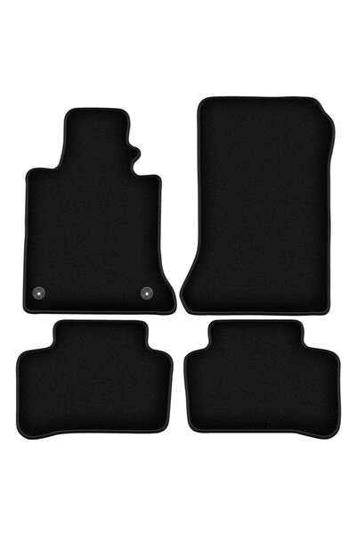 shumee Covorașe BASIC negre din velur pentru: Mercedes GLK X204 SUV (2008-2015)