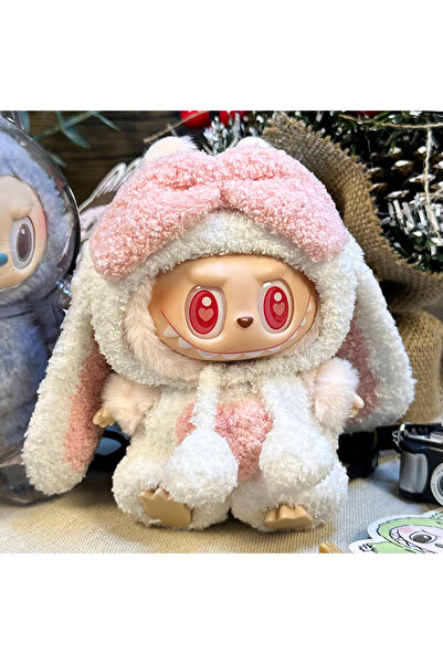 Miniso لا دمية 07 لدمى لابوبو 17 سم إكسسوارات ملابس الدمية DIY أرنب فروي طويل الأذن نبضات القلب التكلفة