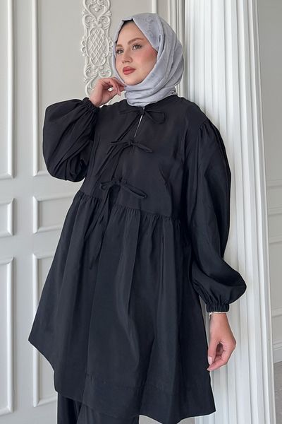 InStyle Knotted Shabby Black Suit