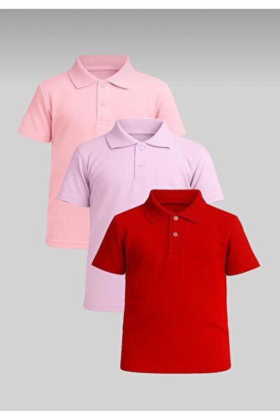 Generic Brand Children's Unisex Short Sleeve Polo Collar T-Shirt