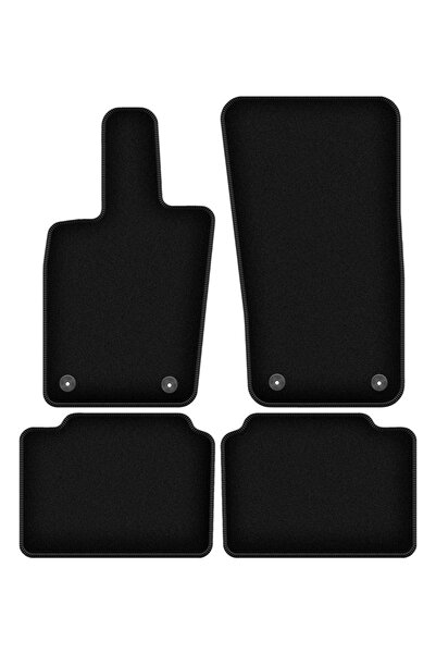 shumee Covorașe BASIC negre din velur pentru: Porsche Panamera II coupe (2017-)